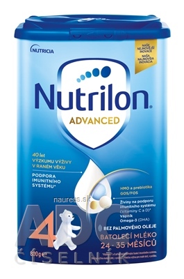 Nutrilon advanced 4 batoľacia mliečna výživa v prášku (24-35 mesiacov) 1x800 g