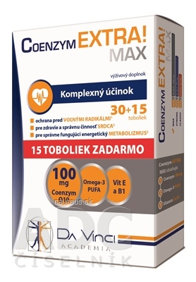 Simply You Pharmaceuticals a.s. COENZYM EXTRA MAX 100MG - DA VINCI cps 30+15 zadarmo (45 ks) 45 ks