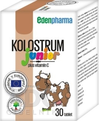 EDENPharma, s.r.o. EDENPharma KOLOSTRUM JUNIOR tbl (500 mg) 1x30 ks 30 ks