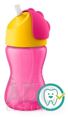 Philips Avent AVENT HRNČEK so slamkou 300 ml (0% BPA) od 12 mesiacov, dievča, 1x1 ks 300ml