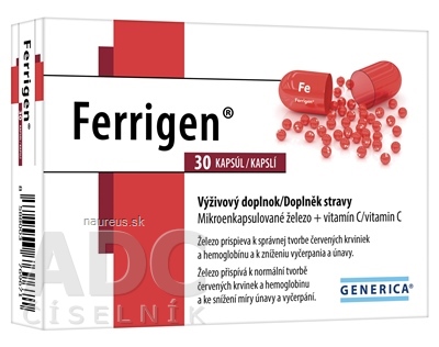 GENERICA spol. s r.o. GENERICA Ferrigen cps 1x30 ks 30 ks