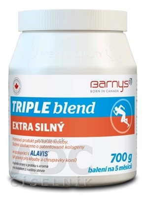 BioPol GN s.r.o. div. Pharma United Ltd. (CAN) Barny's TRIPLE blend EXTRA SILNÝ prášok, s arómou a sladidlom 1x700 g 700 g