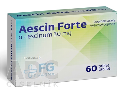 FG Pharma CZ s.r.o. Aescin Forte 30 mg - FG Pharma tbl (inov. 2021) 1x60 ks