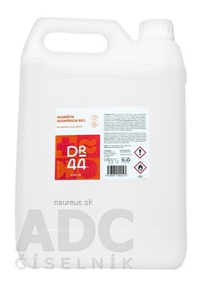 Dr.44 okamžitá dezinfekcia dezinfekčný roztok (85% etanol) 1x5000 ml