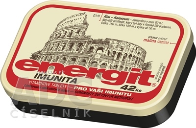 VITAR s.r.o. Energit IMUNITA vitamínové tablety s príchuťou malina 1x42 ks 42 ks