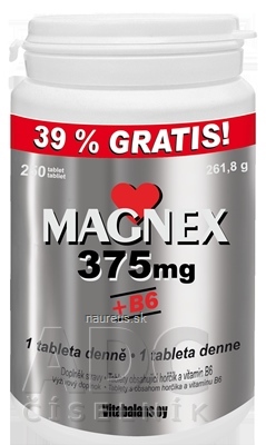 Vitabalans MAGNEX 375 mg + B6 tbl 1x250 ks
