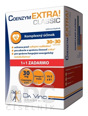 Simply You Pharmaceuticals a.s. COENZYM EXTRA CLASSIC 30MG - DA VINCI cps 30+30 zadarmo (60 ks) 60 ks