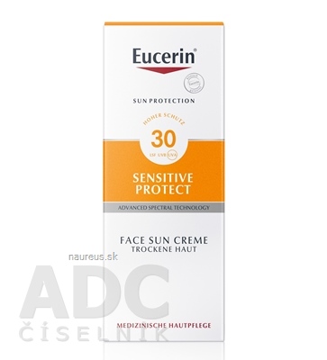 BEIERSDORF AG Eucerin SUN SENSITIVE PROTECT SPF 30 krém na tvár vysoko ochranný na opaľovanie 1x50 ml 50 ml