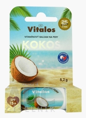 Vitalos s.r.o. VITALOS Balzam na pery kokos SPF15 vitamínový 1x1 ks