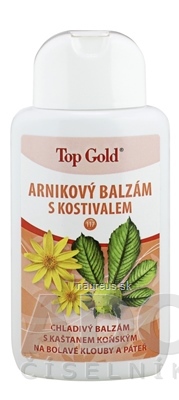 TOP GOLD Arnikový balzam s kostihojom chladivý 1x200 ml