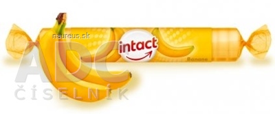 Sanotact GmbH INTACT HROZNOVÝ CUKOR s vitamínom C s príchuťou banánu (pastilky v rolke) 1x40g