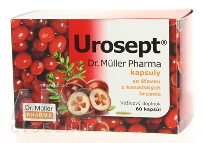 Dr. Müller Pharma s.r.o. Dr. Müller UROSEPT kapsuly cps (so šťavou z brusníc) 1x60 ks