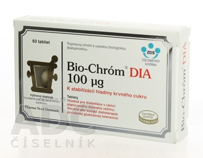 PHARMA NORD ApS Bio-CHRÓM DIA 100 µg tbl 1x60 ks 60 ks