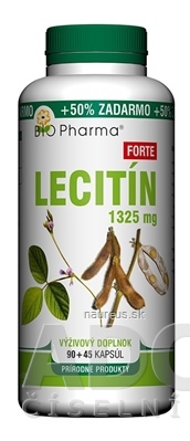 BIO-Pharma s.r.o. BIO Pharma Lecitín Forte 1325 mg cps 90+45 (50% ZADARMO) (135 ks) 135 ks