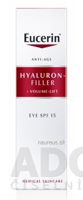 BEIERSDORF AG Eucerin HYALURON-FILLER+Volume-Lift Očný krém Anti-Age, SPF 15, 1x15 ml 15 ml