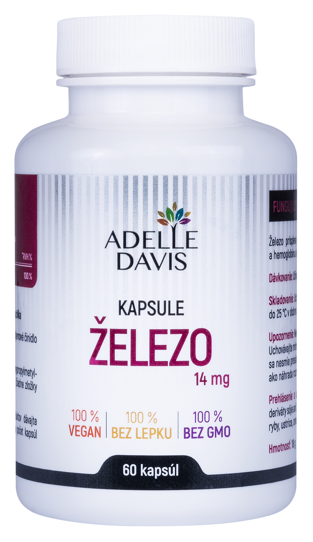 Adelle Davis - Železo, kapsule, 14 mg