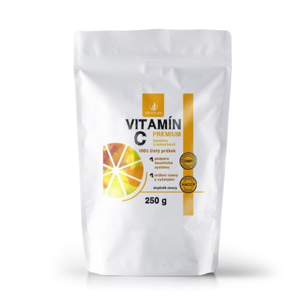 Allnature Vitamín C prášok Premium 250 g 250 g