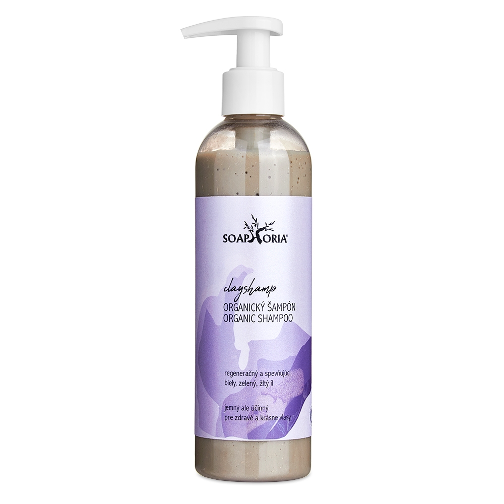 SOAPHORIA CLAYSHAMP - organický tekutý ílový šampón 250 ml