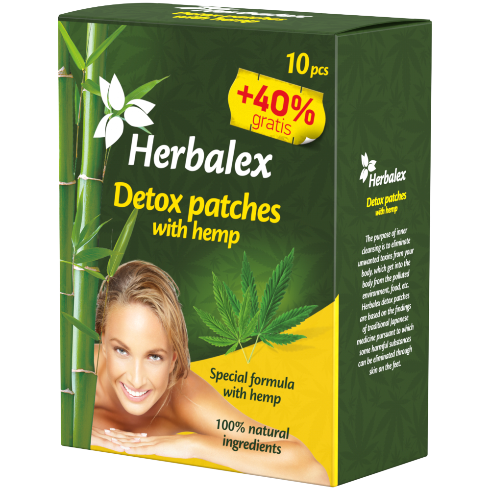 Herbamedicus GmbH Herbalex – Detoxikačné náplasti s kanabisom