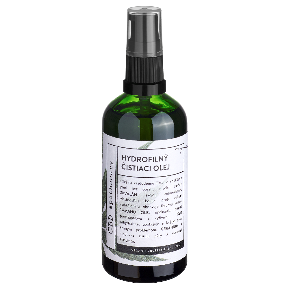 Hydrofilný čistiaci a odličovací olej 200 mg CBD