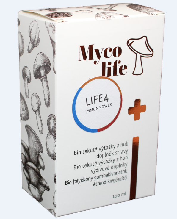 MYCOLIFE-LIFE 4 bio Maitake, bio Reishi, bio Shiitake, 100 ml- Immun power