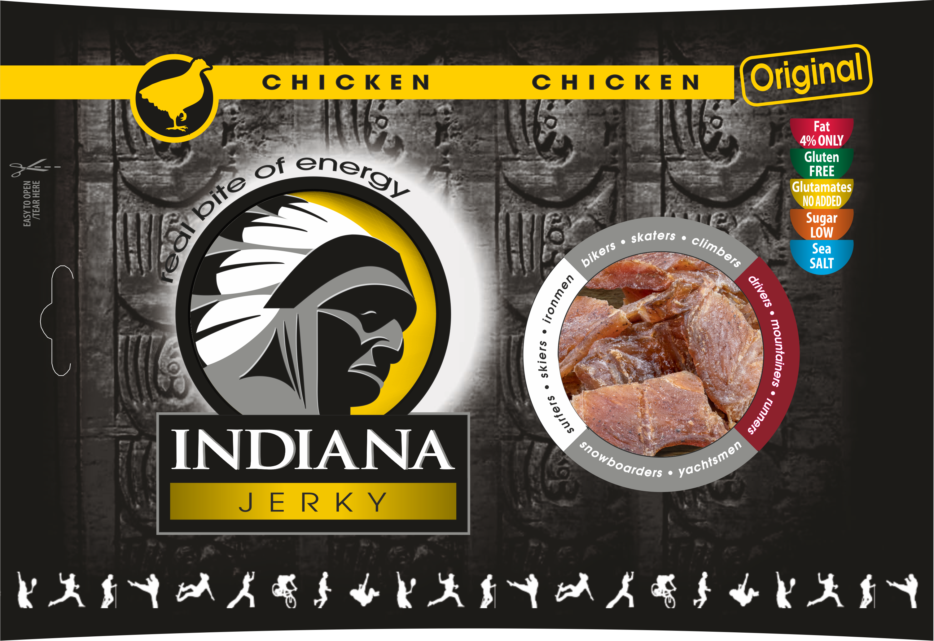 Indiana Jerky Jerky chicken (kuracie) Original 100g 100g