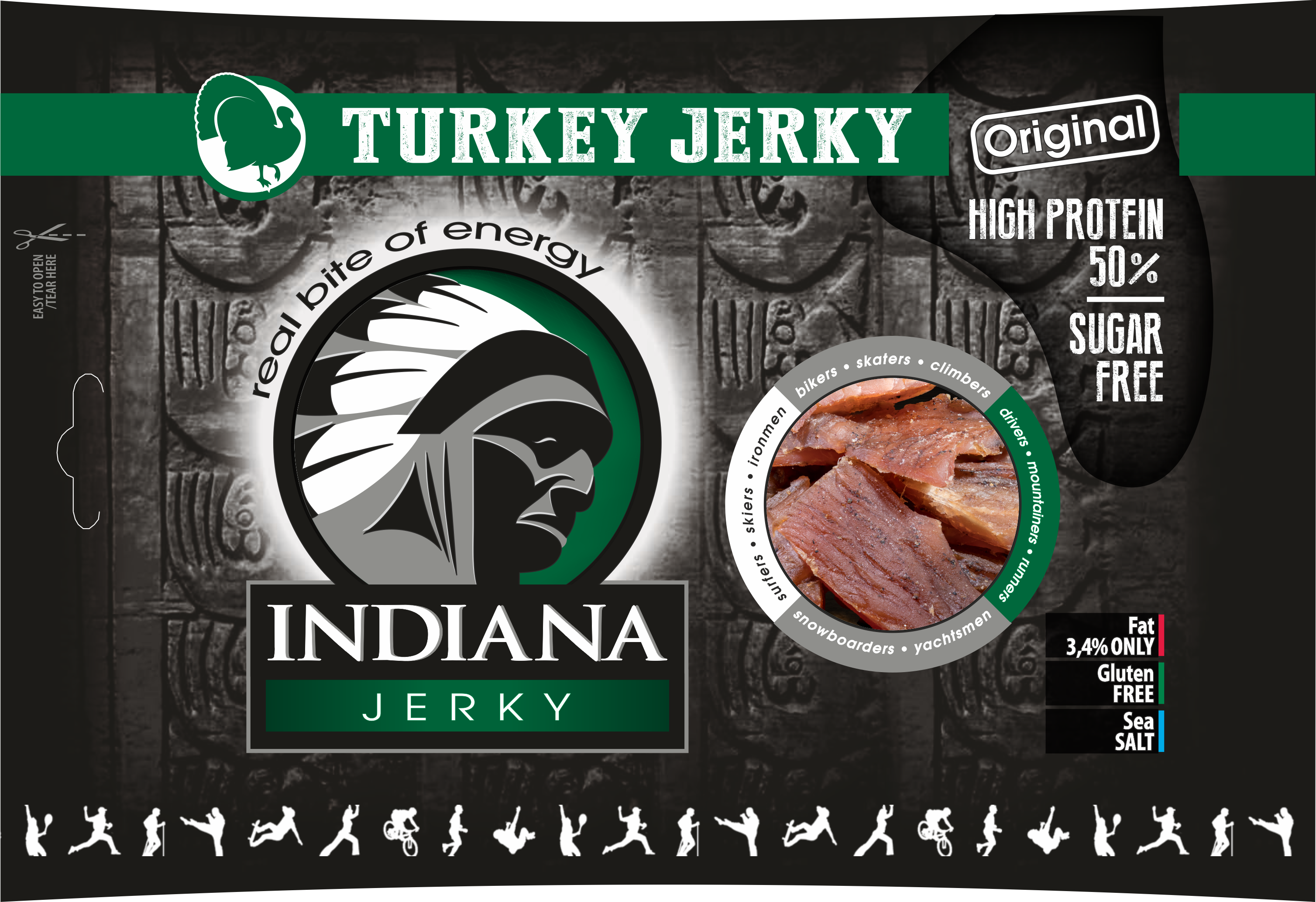 Indiana Jerky Jerky turkey (morčacie) Original 100g 100g
