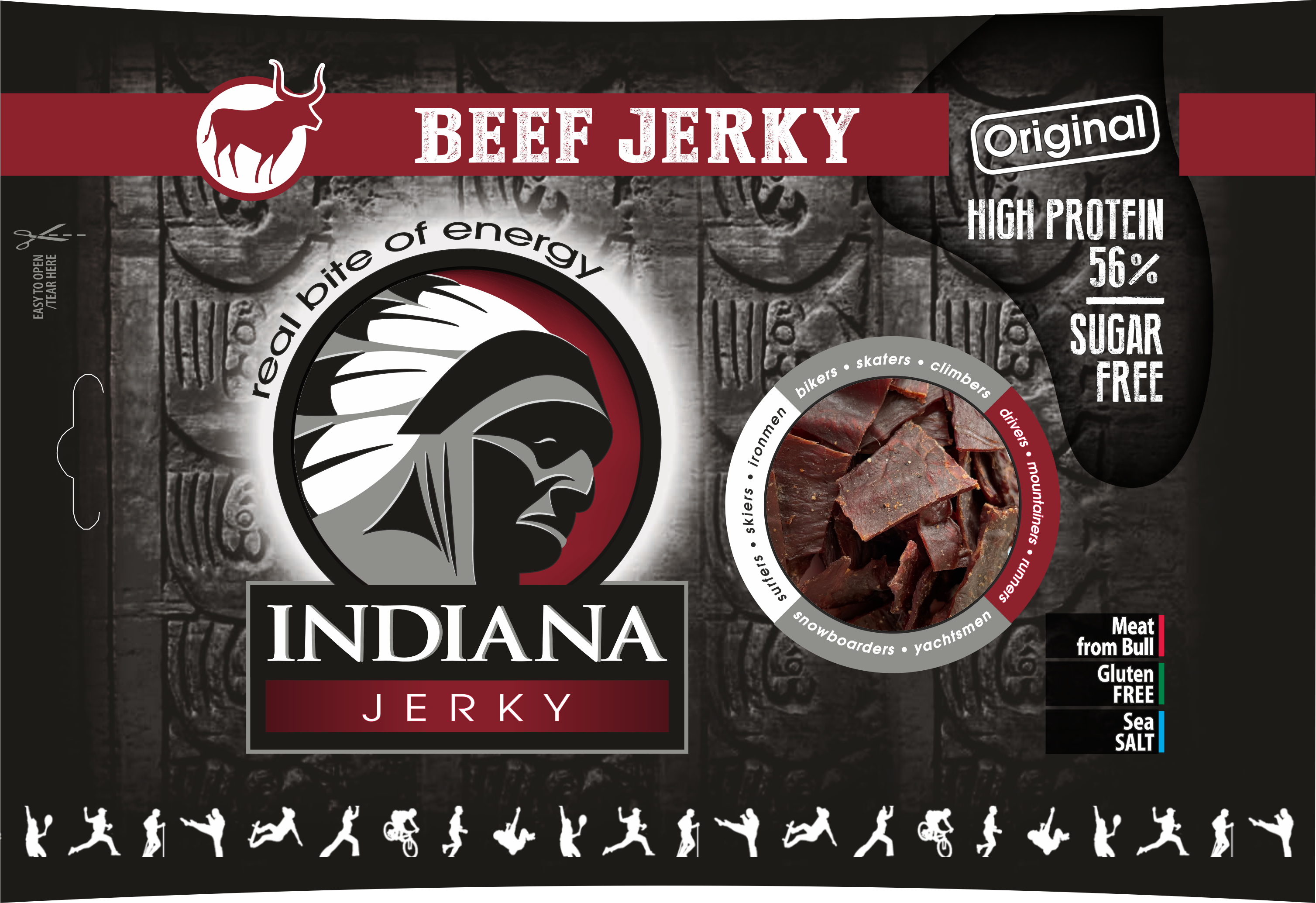 Indiana Jerky Jerky beef (hovädzie) Original 100g 100g