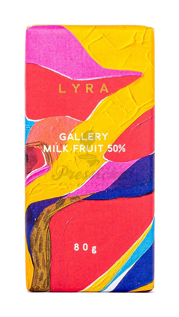 COKOLADA Lyra Gallery mliečna Fruit 80g