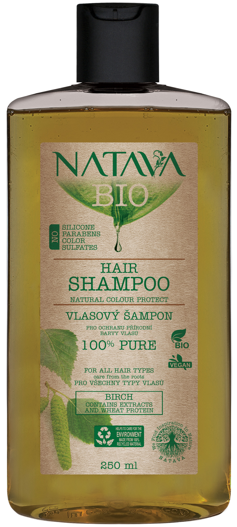 Šampón Breza - ochrana prírodnej farby vlasov