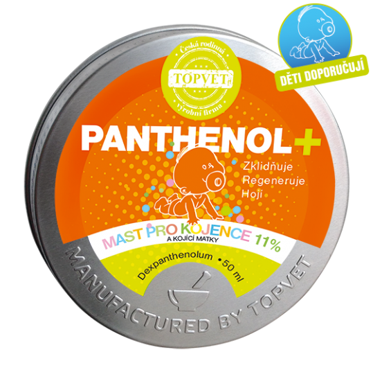 TOPVET PANTHENOL + MAST PRE DOJČATÁ 11% 50ml 50 ml
