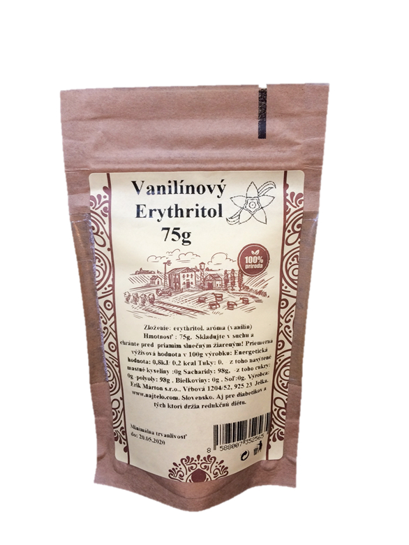 CUKOR ovocný Erythritol vanilka 75g