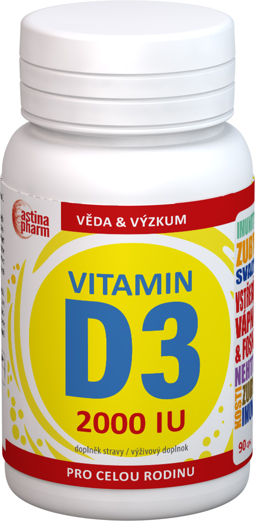 Astina Pharm Vitamín D3 2000 IU (cps 1x90 ks)