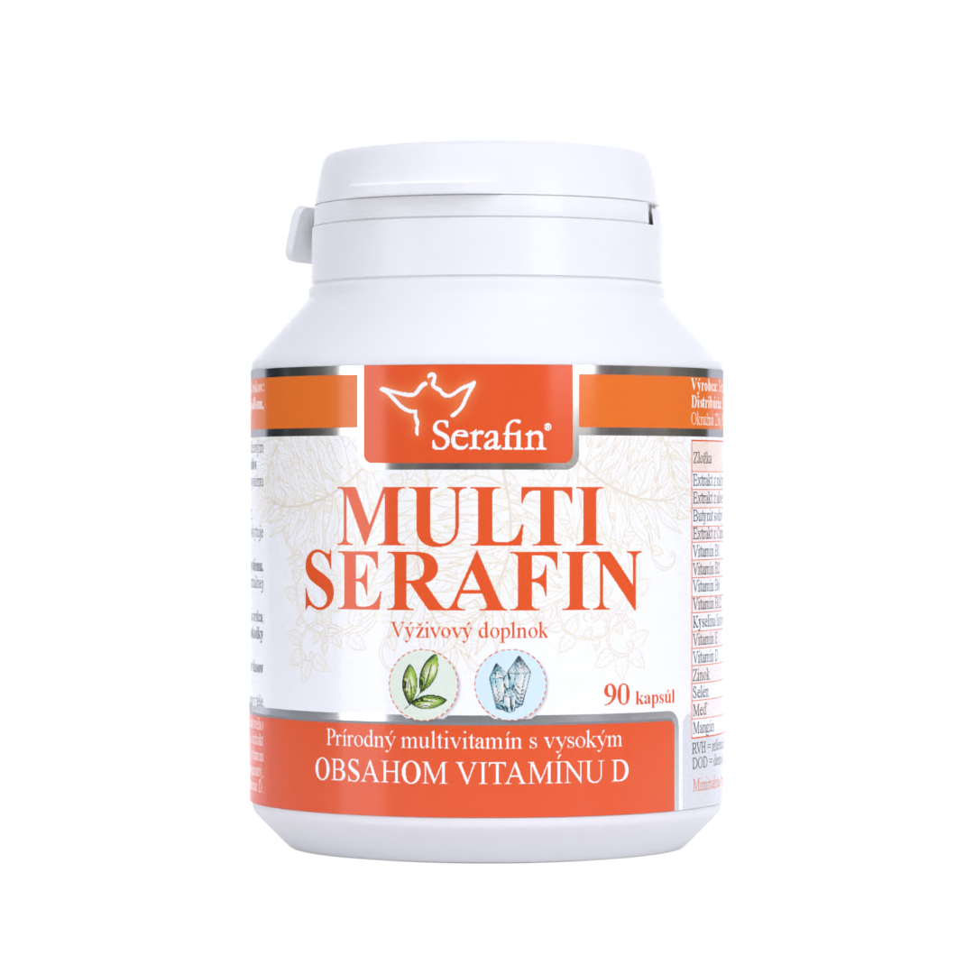 Serafin Multiserafin s vitamínom D - prírodné kapsuly 90 ks kapsúl