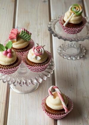 cupcakes vianoce